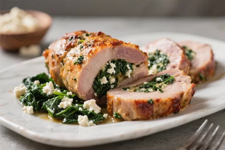 Spinach and Feta Stuffed Pork Tenderloin – Simple, Juicy, and Flavorful