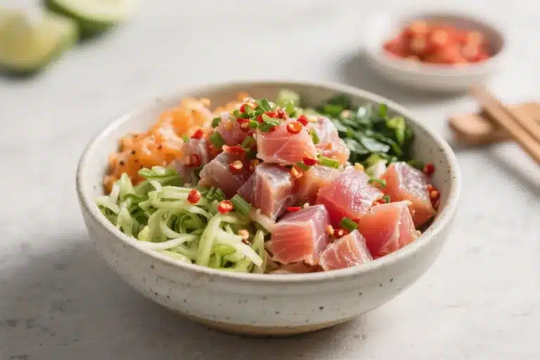 Keto Spicy Tuna Poke Bowl – Fresh, Fast, and Low-Carb