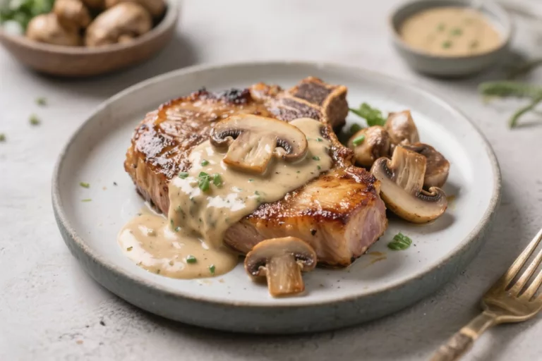 Keto Pork Chops With Creamy Mushroom Sauce – A Cozy, Low-Carb Favorite
