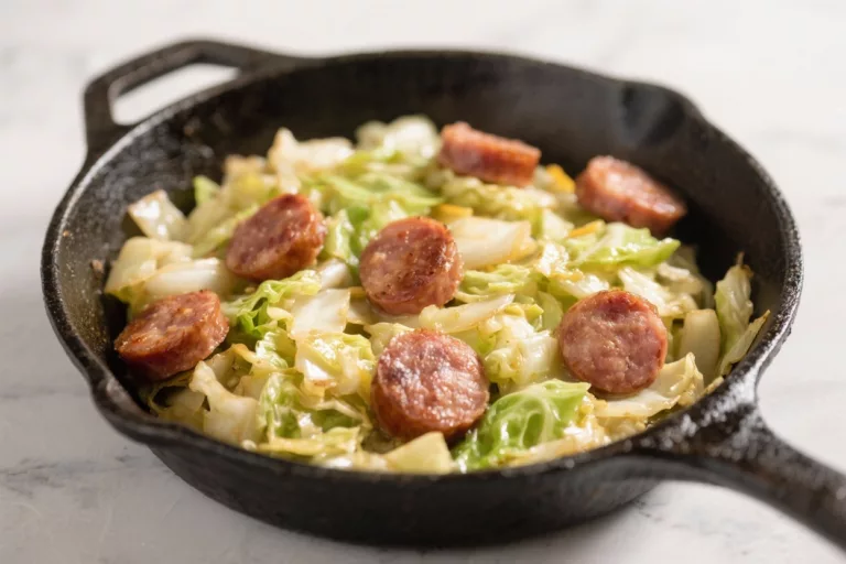 Keto Cabbage and Sausage Skillet – A Fast, Flavor-Packed Weeknight Dinner