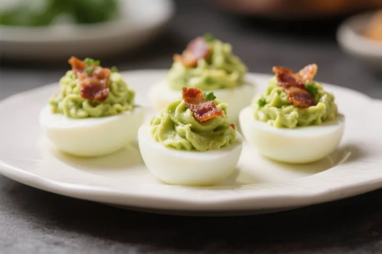 Keto Avocado Bacon Deviled Eggs – Creamy, Savory, and Perfect for Low-Carb Eating