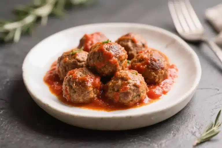 Keto Meatballs in Marinara Sauce – Comforting, Low-Carb, and Satisfying