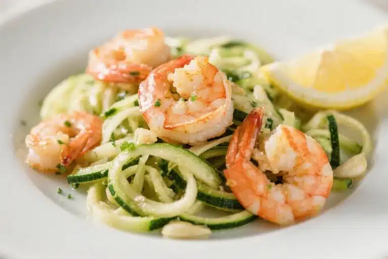 Lemon Garlic Shrimp and Zoodles – Bright, Fast, and Flavorful
