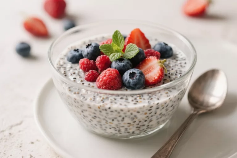 Keto Chia Seed Pudding With Berries – A Creamy, Low-Carb Breakfast or Snack