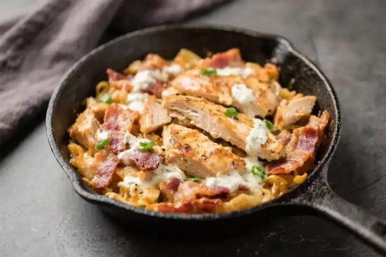 Keto Chicken and Bacon Ranch Skillet – Creamy, Comforting, and Low-Carb