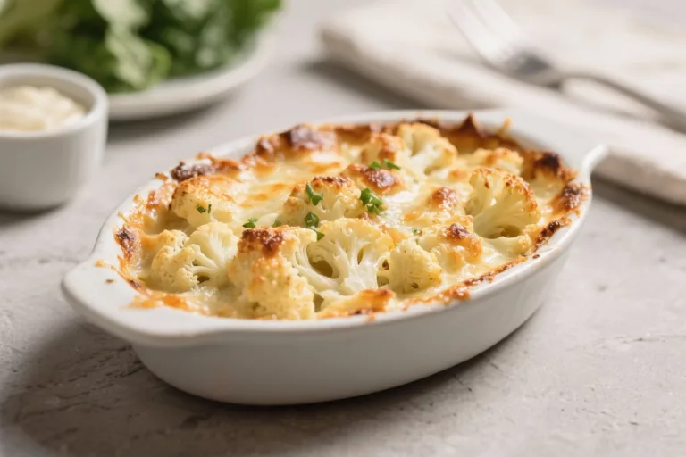 Keto Cauliflower Gratin – Creamy, Cheesy, and Low-Carb Comfort