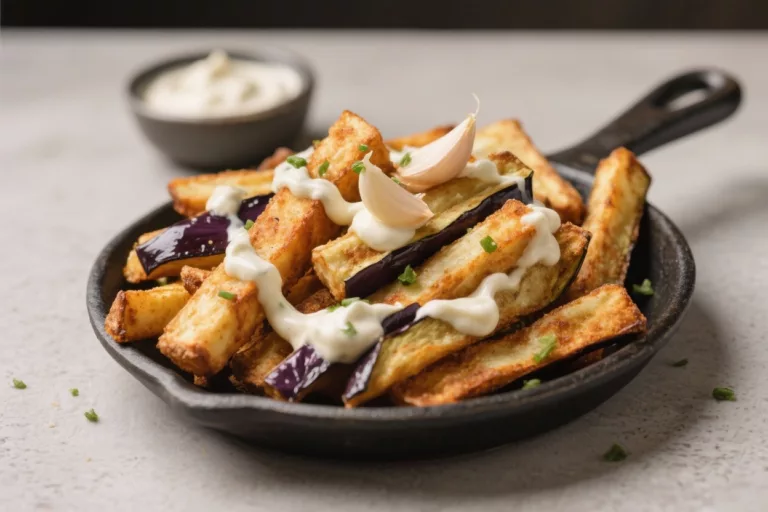 Keto Eggplant Fries With Garlic Aioli – Crispy, Savory, and Low-Carb