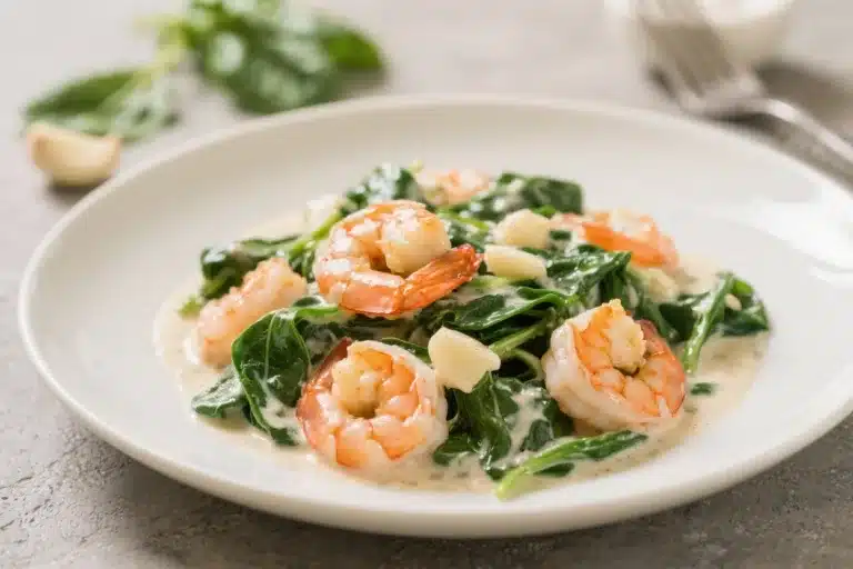 Keto Creamy Garlic Shrimp With Spinach – Fast, Flavorful, And Low-Carb