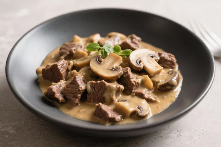 Beef and Mushroom Keto Stroganoff – A Cozy, Low-Carb Classic