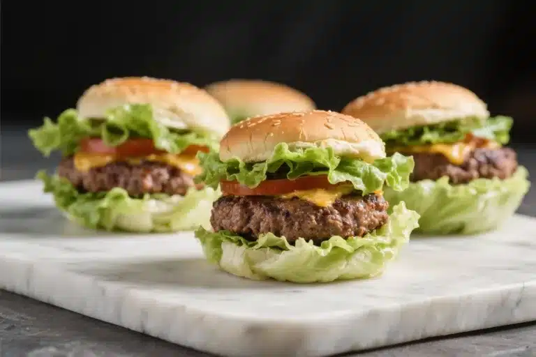Keto Beef Burgers With Lettuce Buns – Juicy, Low-Carb, and Satisfying