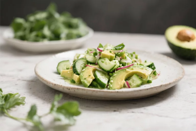 Keto Cucumber Avocado Salad – Fresh, Creamy, and Low-Carb