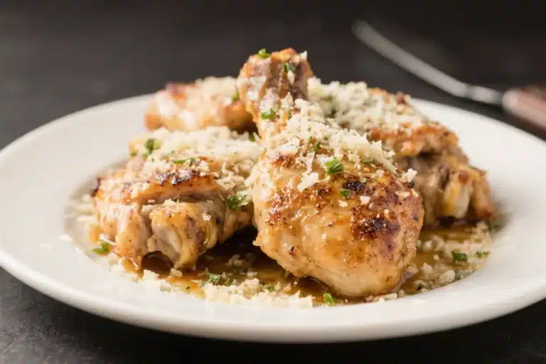 Garlic Parmesan Chicken Thighs – Crispy, Juicy, and Packed With Flavor