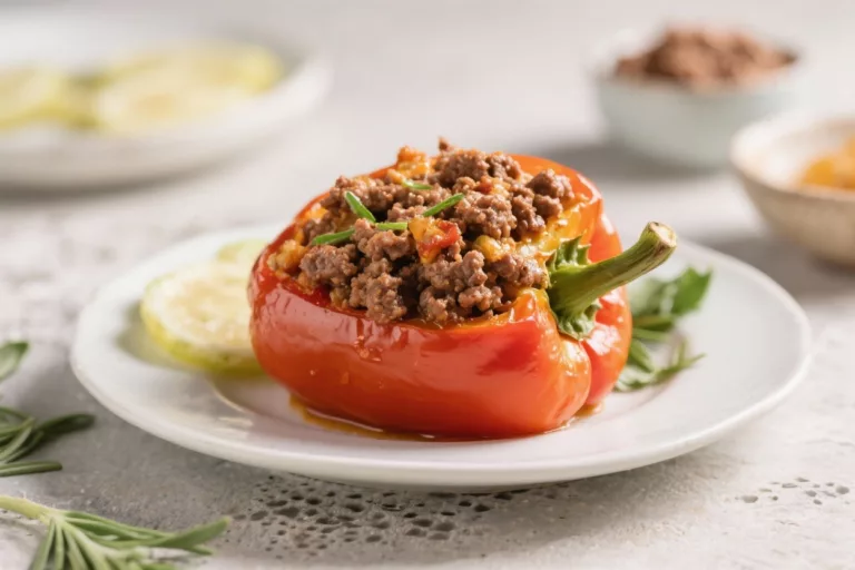 Keto Stuffed Bell Peppers With Ground Beef – A Comforting Low-Carb Favorite