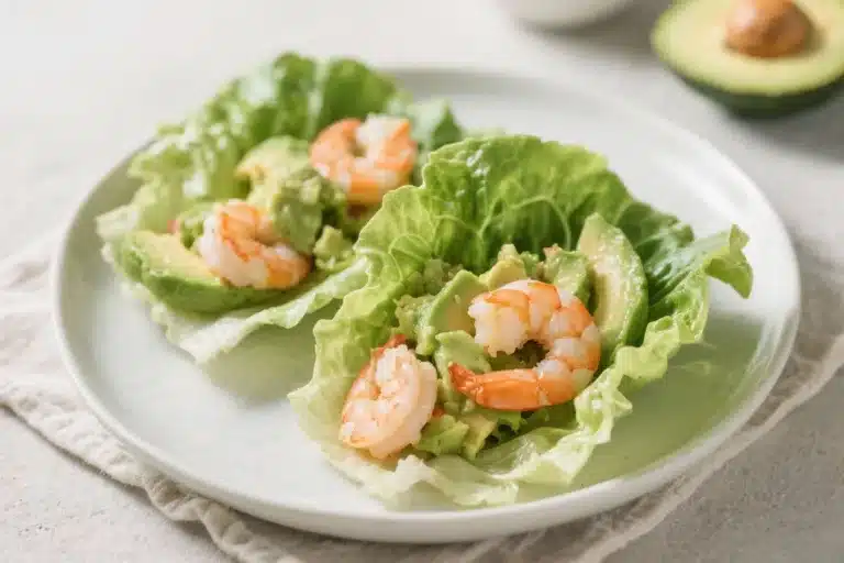 Keto Avocado and Shrimp Lettuce Wraps – Fresh, Fast, and Flavorful