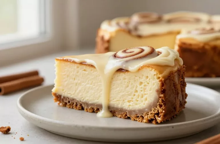 Cinnamon Roll Cheesecake That Tastes Like the Gooey Center