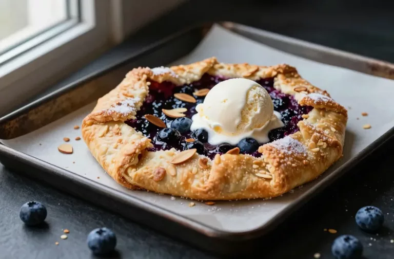 Blueberry Almond Galette That Practically Bakes Itself