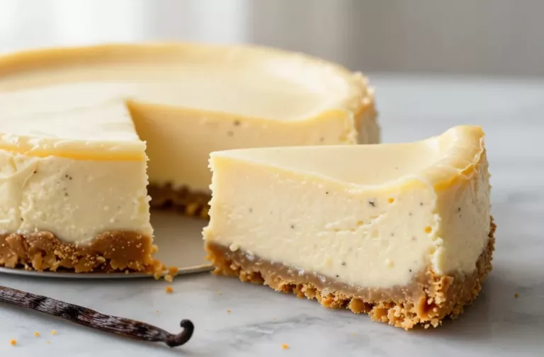 Vanilla Bean Cheesecake That Never Cracks