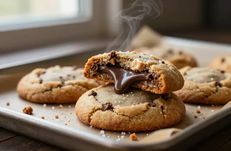 Nutella Stuffed Cookies with Ooey Gooey Centers