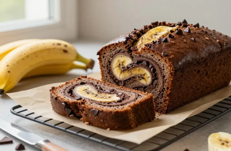 Irresistibly Moist Banana Chocolate Swirl Bread