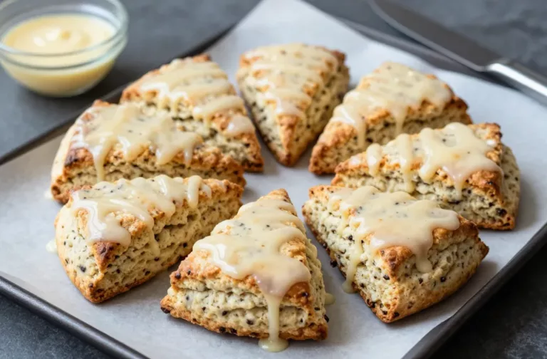 Irresistibly Easy Vanilla Bean Scones with Glaze