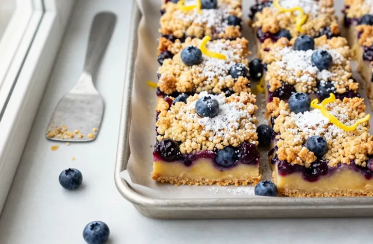 Lemon Blueberry Crumble Bars That Taste Like Sunshine