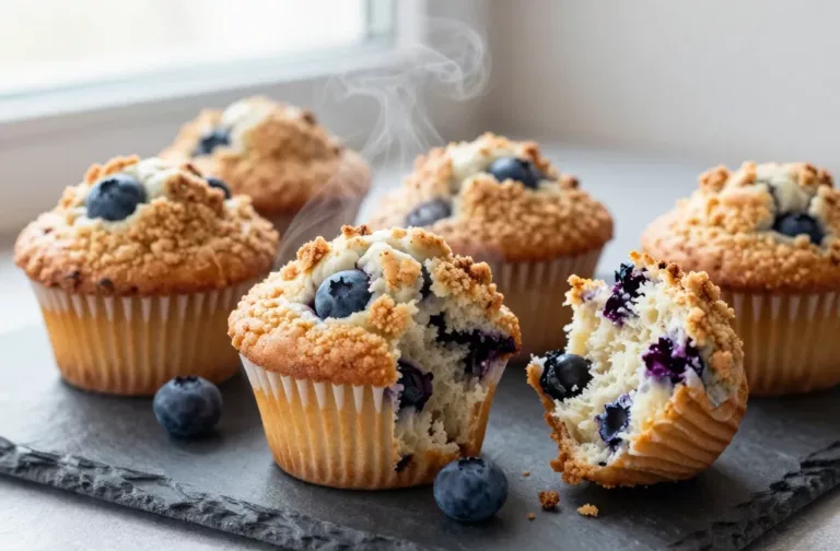 Bakery-Style Giant Crumb Blueberry Muffins You’Ll Crave