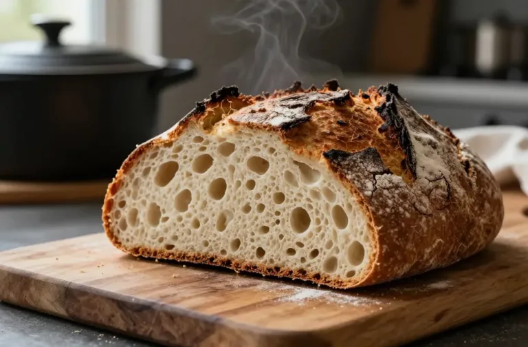 Overnight Fermented Wheat Loaf That Practically Bakes Itself