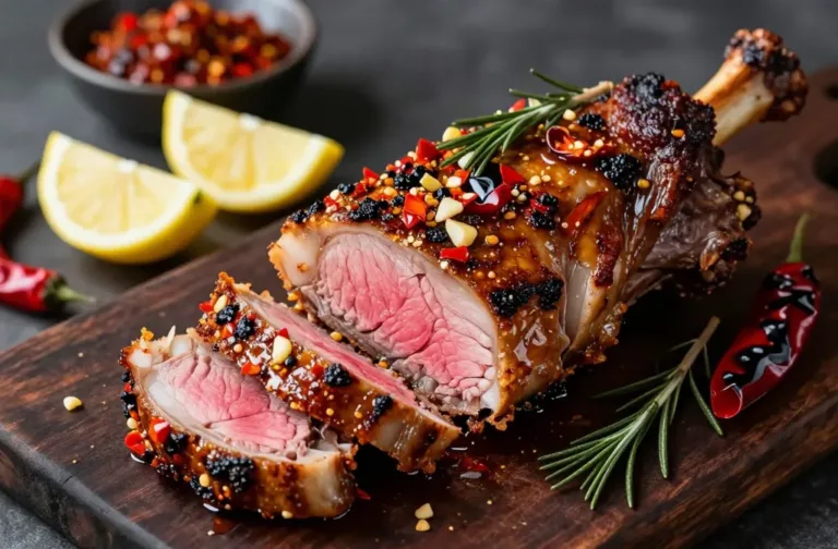 Garlic Chili Lamb Roast That Melts with Fiery Flavor
