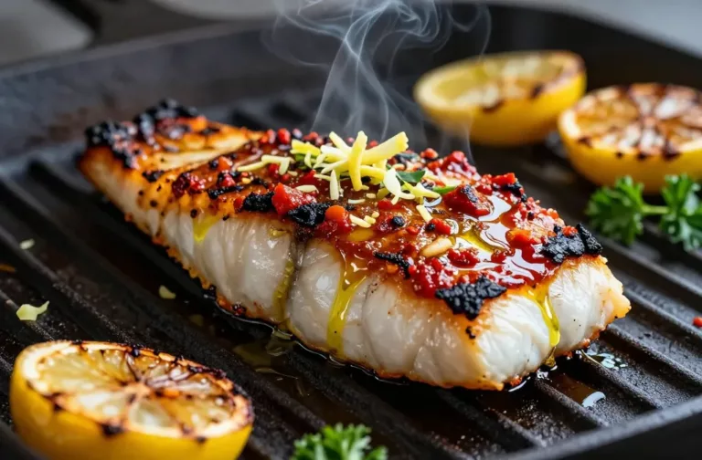 Smoky Speedy Harissa Halibut Grill That Slaps