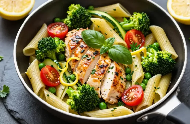 Lemon Herb Chicken Veg Pasta Weeknight Wonder