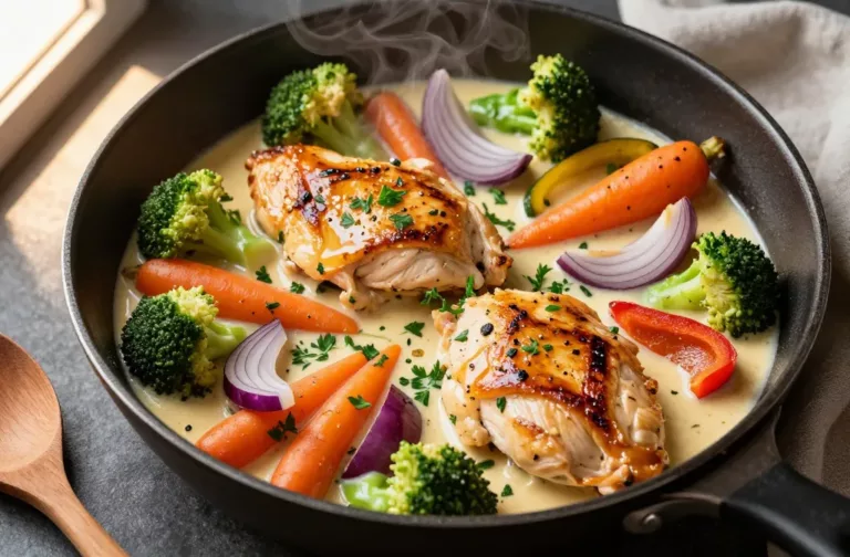 Creamy Chicken and Roasted Veg That Taste Like a Hug