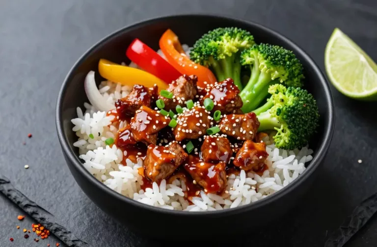 Sweet Chili Pork Veg Bowl Weeknight Magic