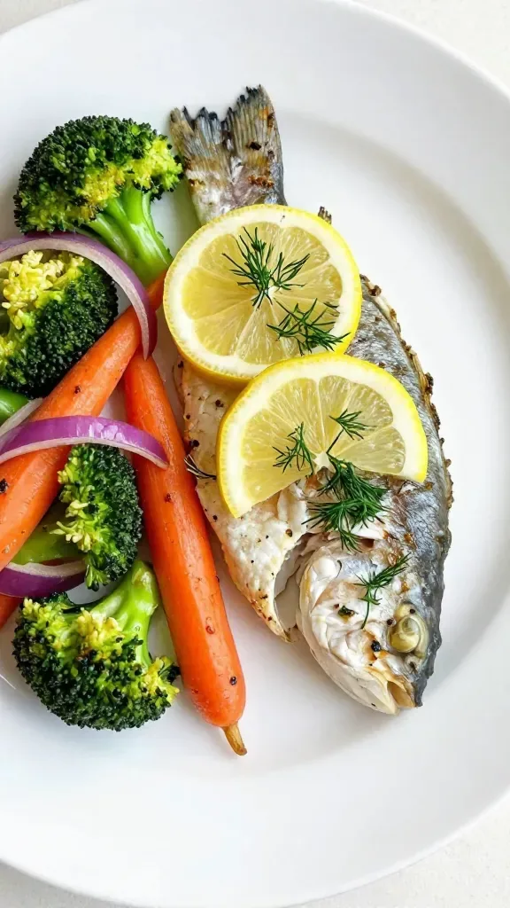 Weeknight Win Lemon Dill Fish with Roasted Veg