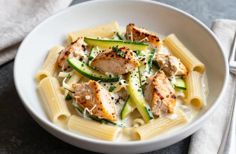 Creamy Chicken and Zucchini Pasta in 30 Minutes