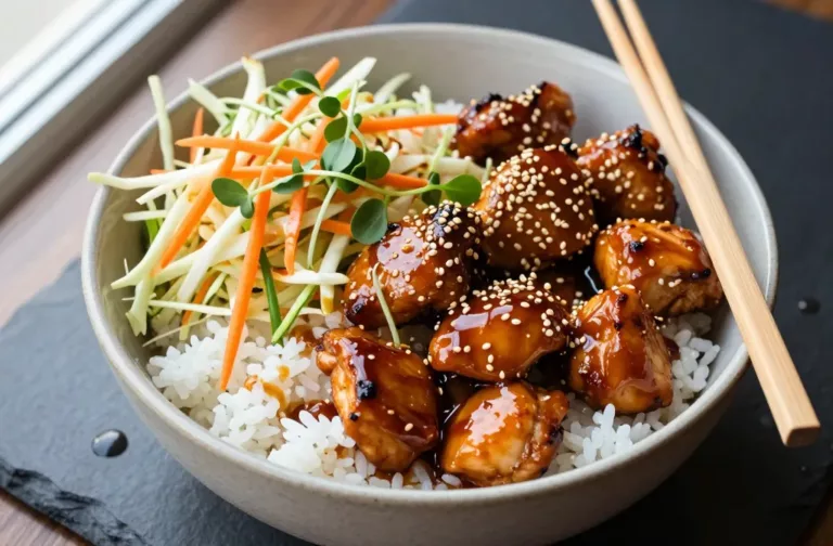 Sticky Maple Soy Chicken Bowls in 30 Minutes Flat