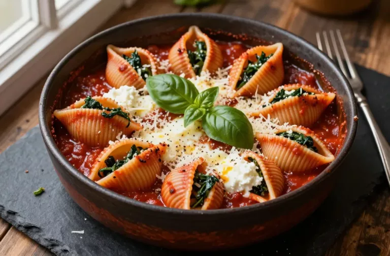 Italian Ricotta Spinach Stuffed Shells Weeknight Hero