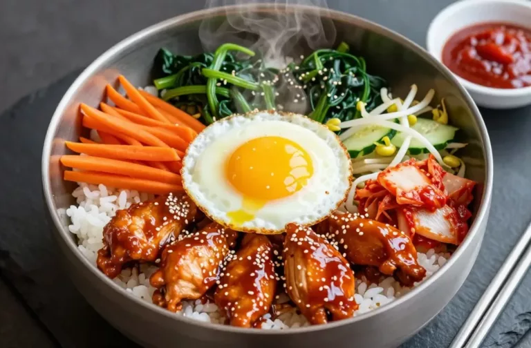 Korean Spicy Chicken Bibimbap Bowls You’Ll Crave Tonight
