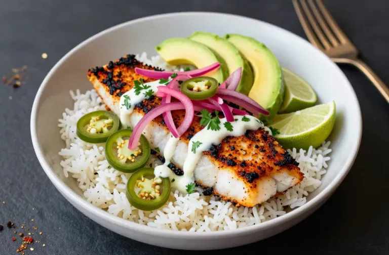 Cajun Blackened Fish Rice Bowls in 30 Minutes Flat