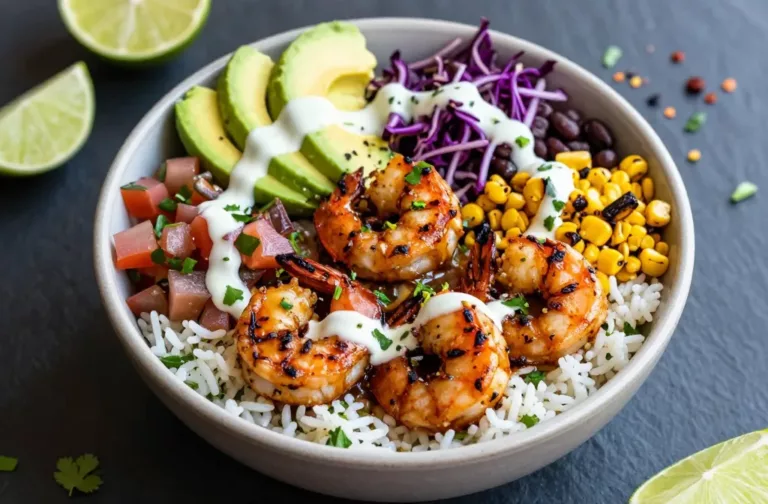 Mexican Chipotle Lime Shrimp Bowls in 30 Minutes
