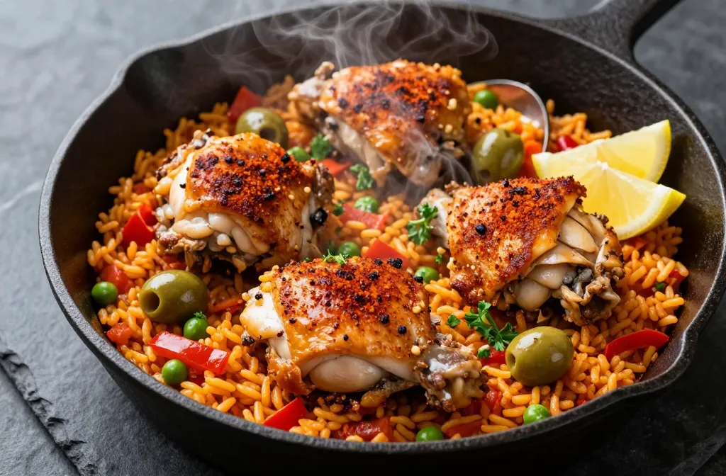 One Pan Spanish Paprika Chicken with Rice Tonight