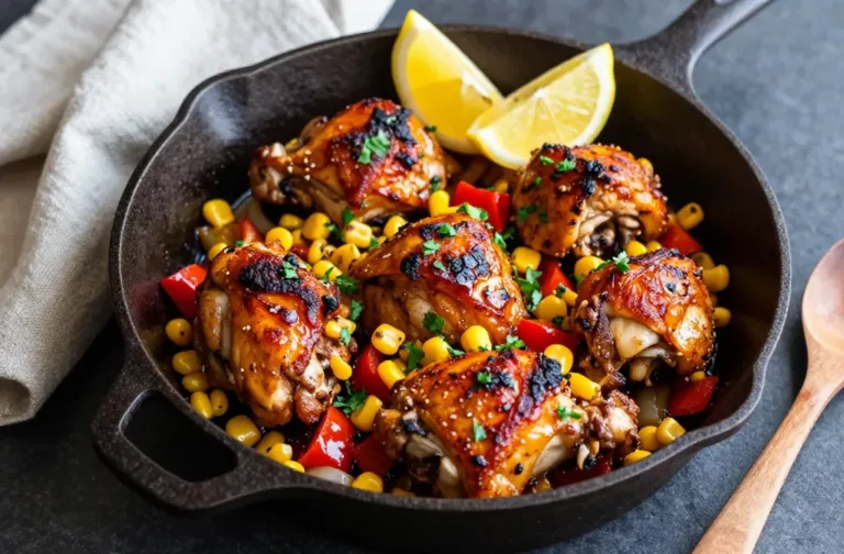 Cajun Chicken and Sweet Corn Skillet Weeknight Wonder