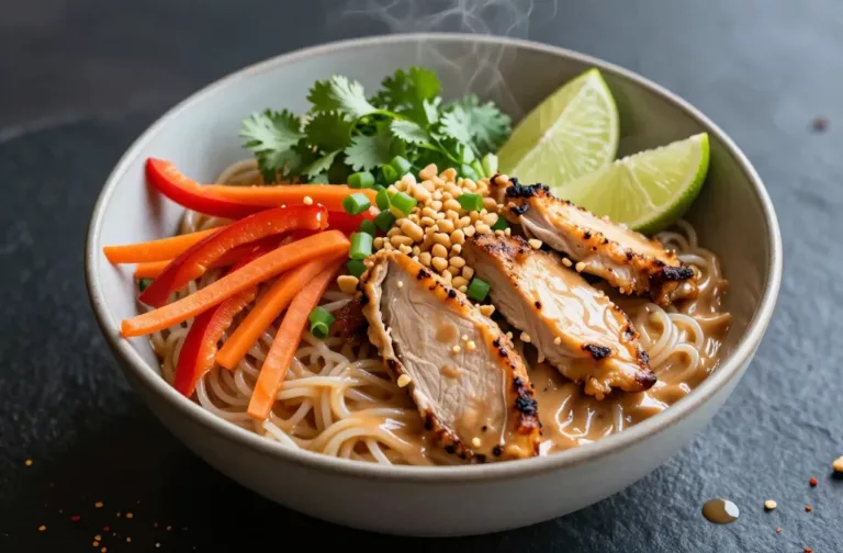 Thai Peanut Chicken Noodle Bowls You’Ll Crave Tonight
