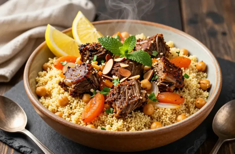 Moroccan Spiced Lamb Couscous in Under an Hour