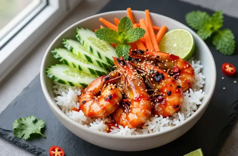 Thai Lime Chili Shrimp Rice Bowls in 25 Minutes Flat