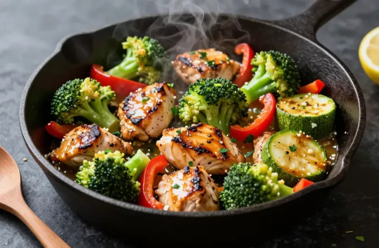 30-Minute Garlic Butter Chicken Veg Skillet Magic