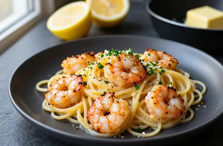 Lemon Butter Shrimp Pasta in 20 Minutes Flat