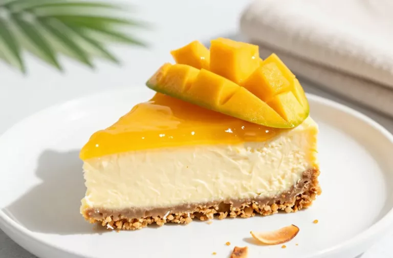 Coconut Mango Cheesecake That Tastes Like Sunshine