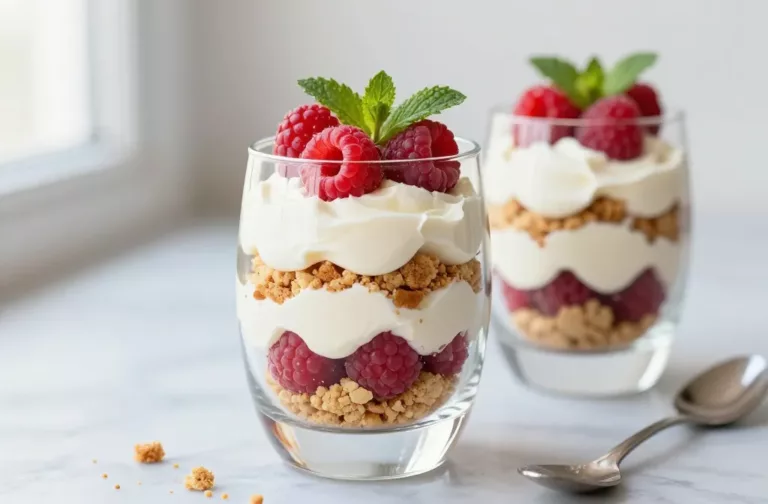 Raspberry Mascarpone Parfaits Made in 15 Minutes