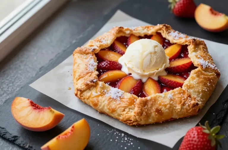 Strawberry Peach Galette That Wows with Zero Stress