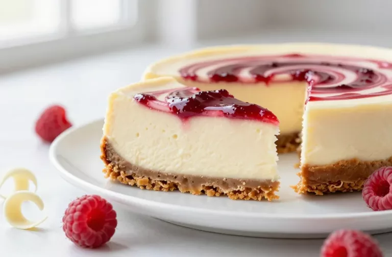 Raspberry White Chocolate Cheesecake That Wows Every Bite